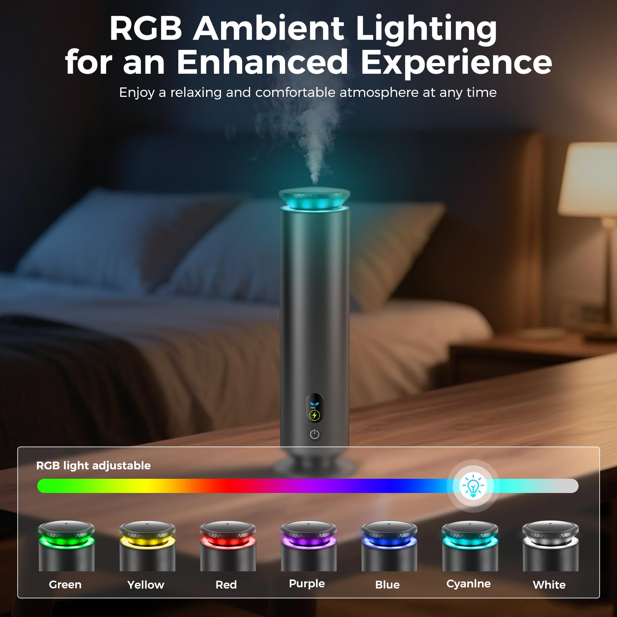 Room setup showing diffuser in a large space