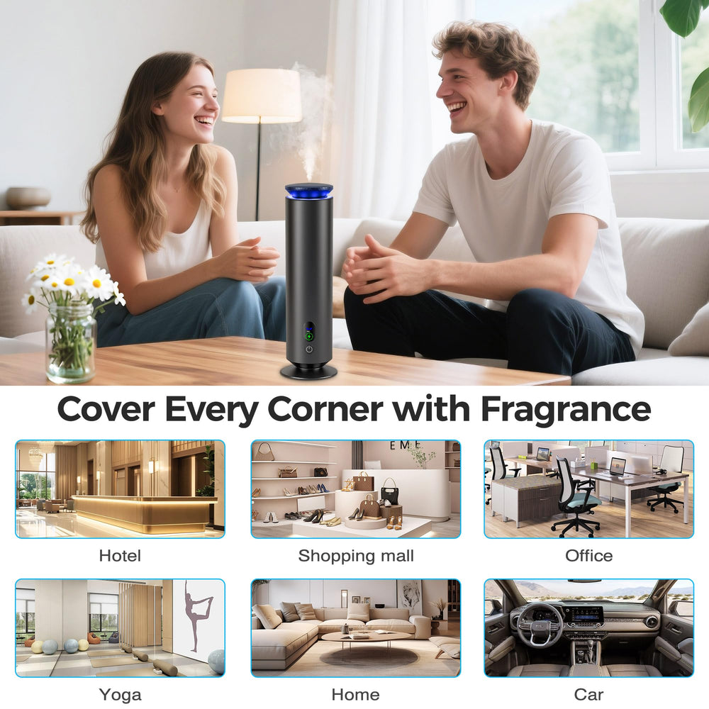 Elegant packaging of the Hotel Scent Diffuser Starter Kit