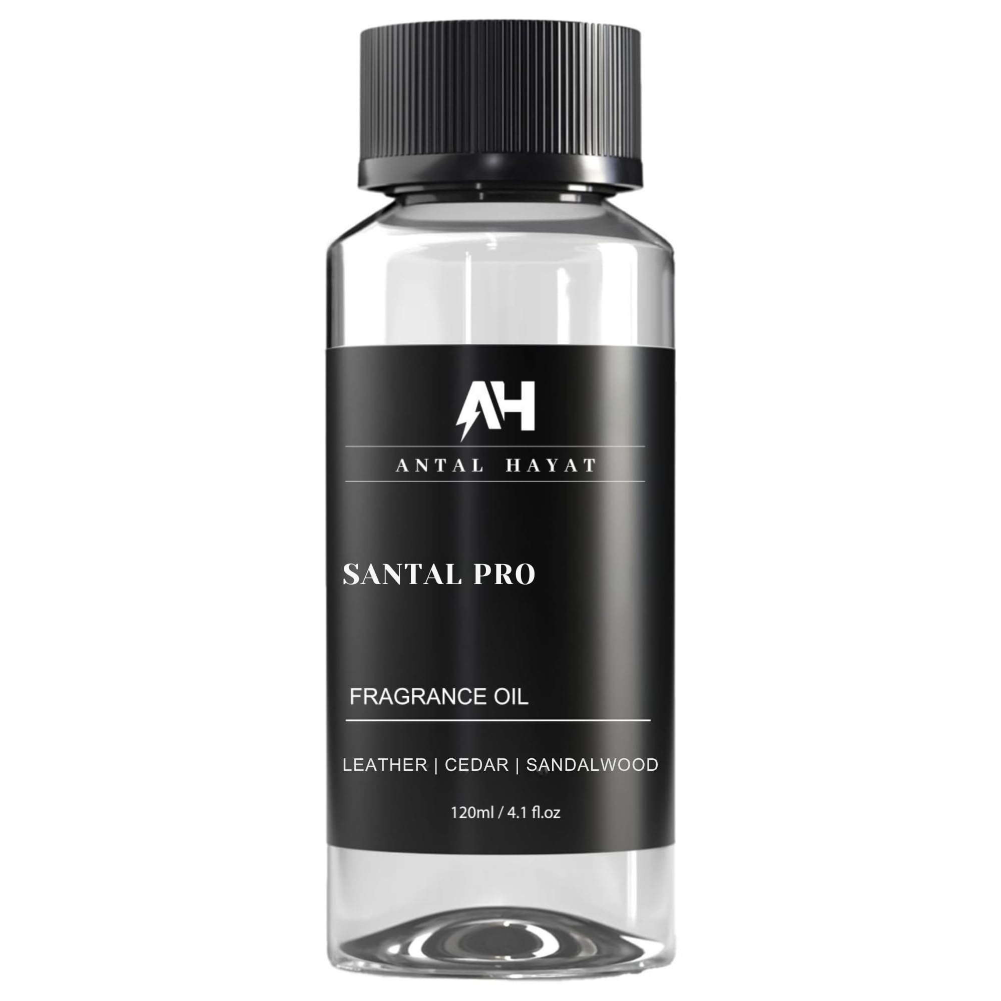 Santal Diffuser Oil bottle 120mL with luxurious gold label