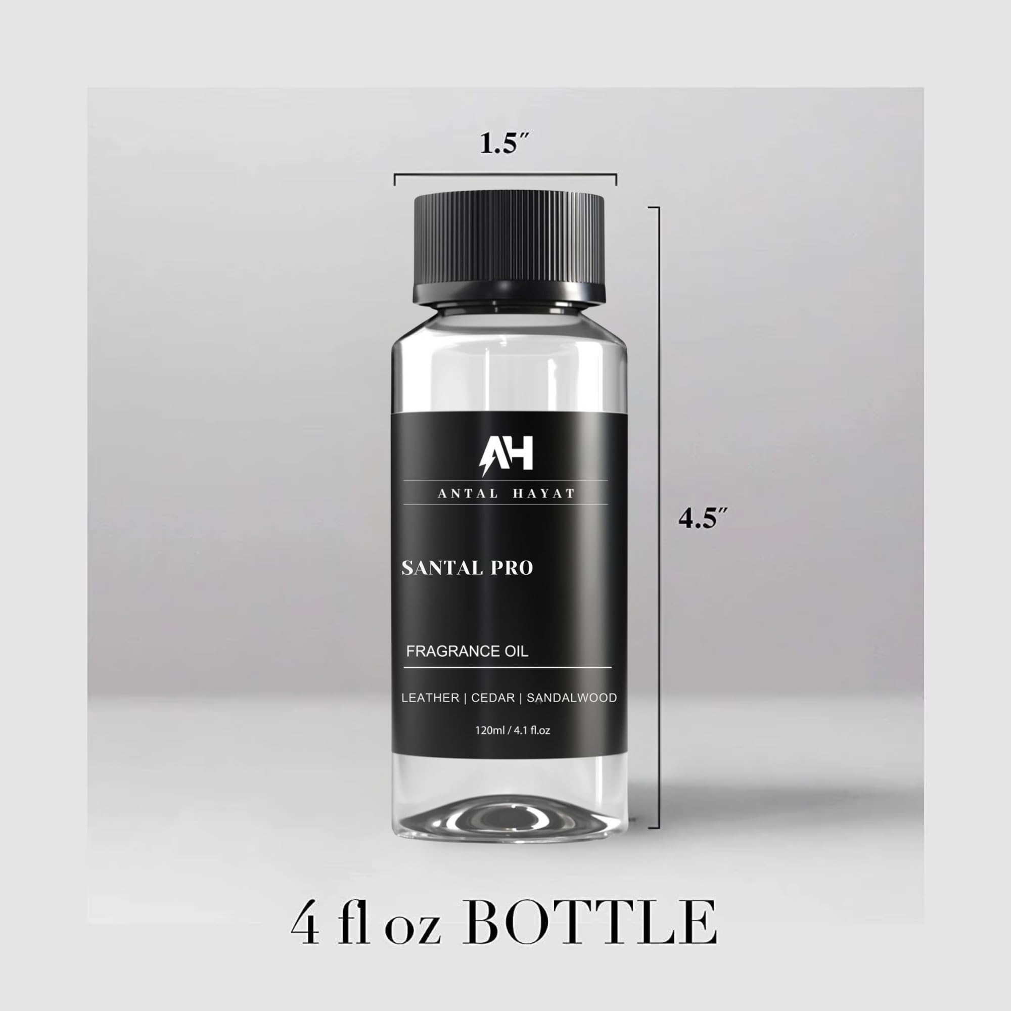 Diffuser oil bottle shown next to a diffuser