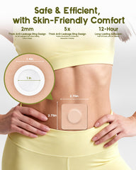 54-pack of HOTRYEE Castor Oil Patches for Belly Button