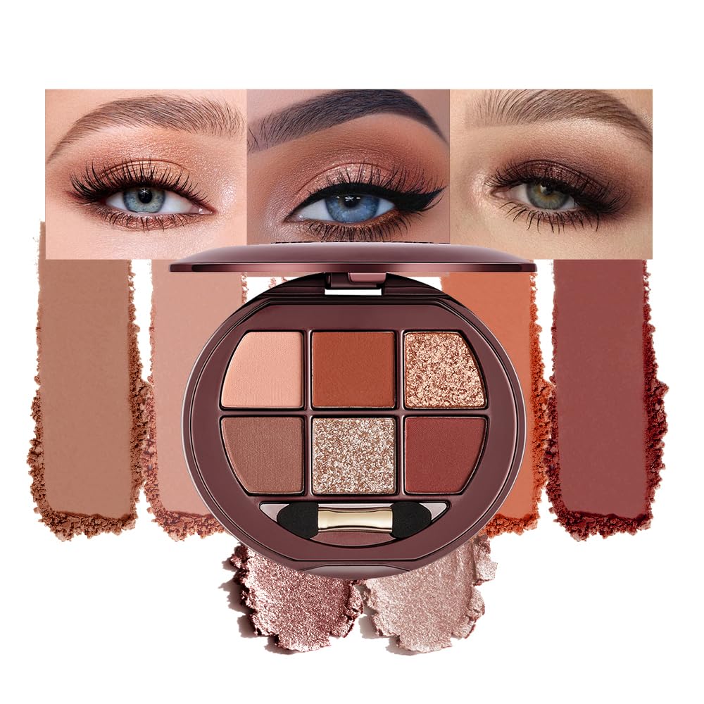 Houksouml 6-color palette close-up with pearlescent and matte finishes for versatile looks.