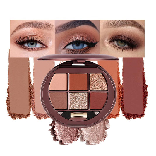 Houksouml 6-color palette close-up with pearlescent and matte finishes for versatile looks.