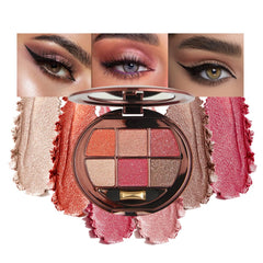 Houksouml 6-color palette front view with versatile shades for daily and glam looks.