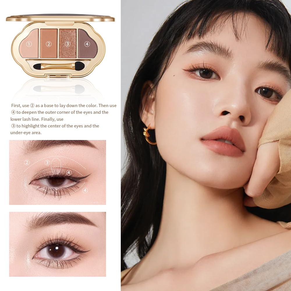 Houksouml blendable powder texture ensures smooth transitions and easy blending.