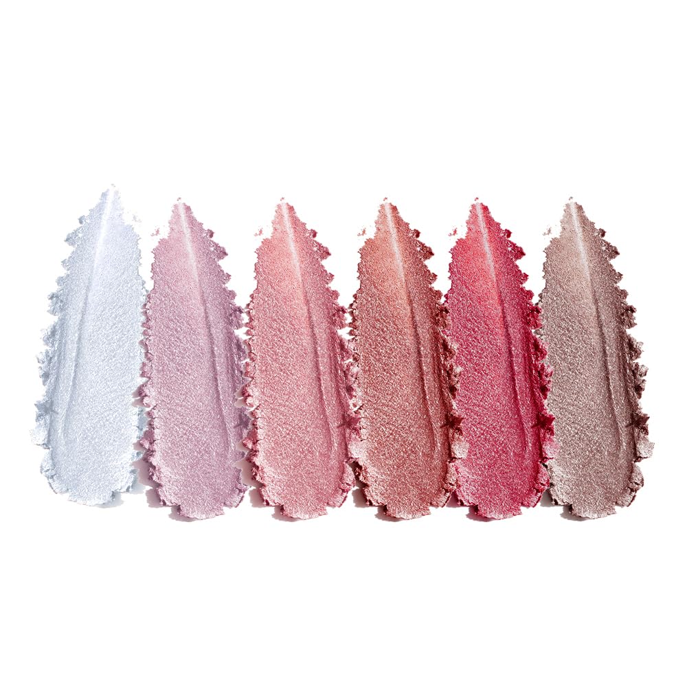 Houksouml eyeshadow swatches in nude earth tones show buildable color payoff.