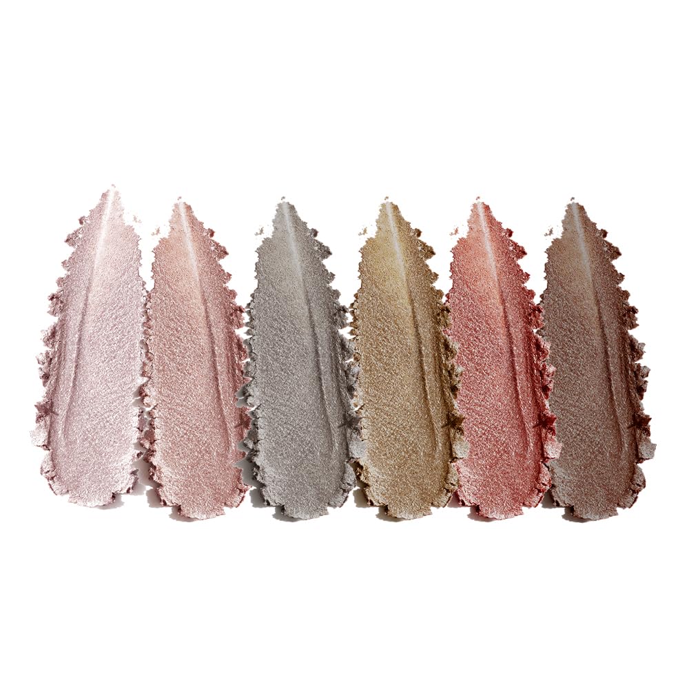 Houksouml Glitter Eyeshadow Palette rich pigment with buildable color payoff.