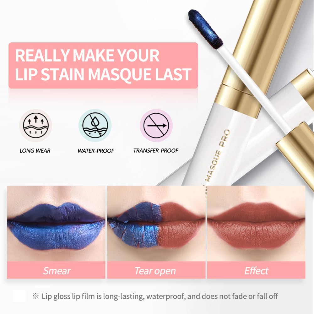 Houksouml Lip Stain Kiss-Proof for confident daytime wear.