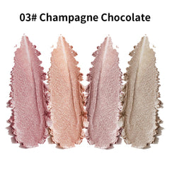 Houksouml Nude Eyeshadow Palette features silky blendable powder for easy application