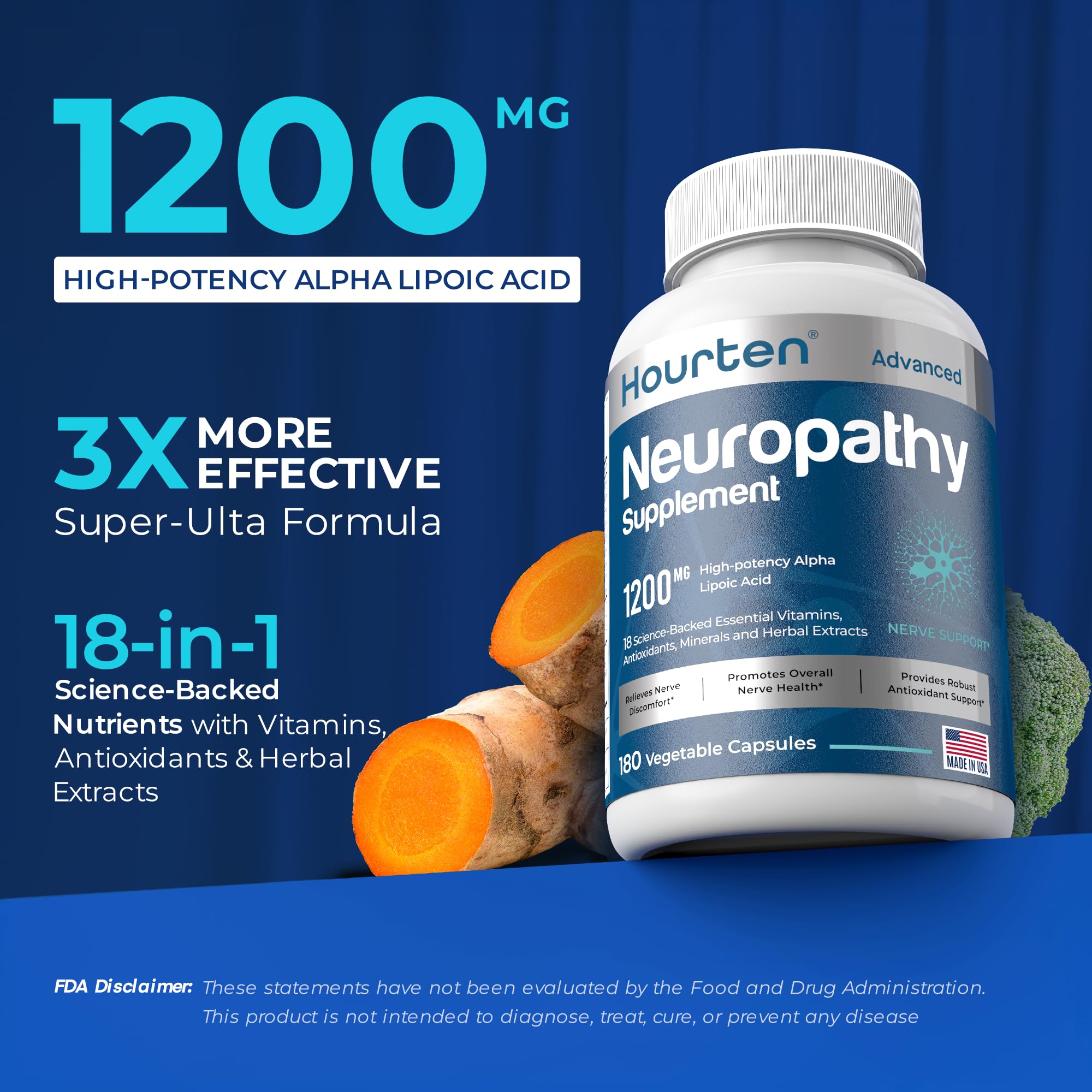 Hourten B vitamins and nerve support blend