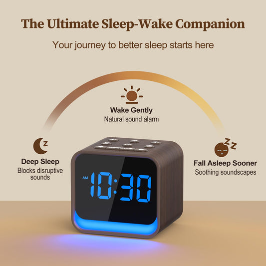 HOUSBAY 24-sound library interface to customize your sleep ambience.