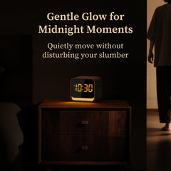 Housbay nightlight companion image shows soft glow reducing nighttime brightness for easier drifting.