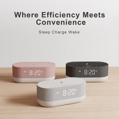 HOUSBAY sound machine close-up highlights gentle night light and calming tones.