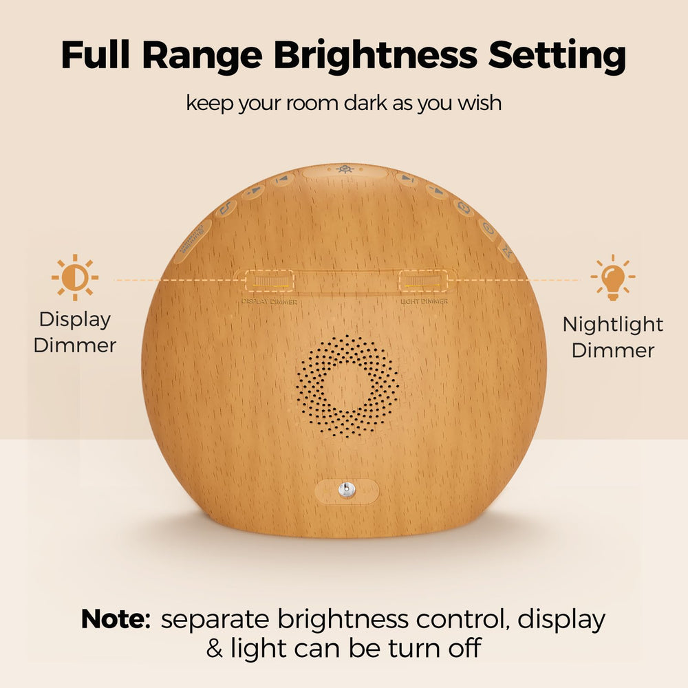 Housbay Sunrise Alarm Clock bedside reading scene with soft illumination.