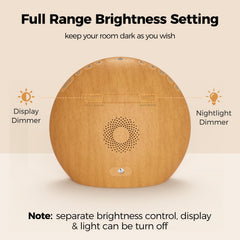 Housbay Sunrise Alarm Clock bedside reading scene with soft illumination.