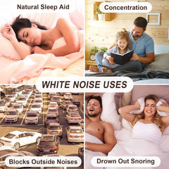 HOUSBAY white-noise-machine bed-room-aesthetic complements nursery decor while aiding relaxation.