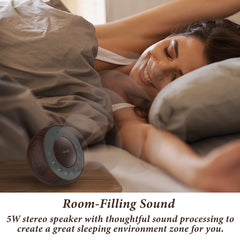 HOUSBAY white-noise-machine timer-controls enable customizable sleep sessions.
