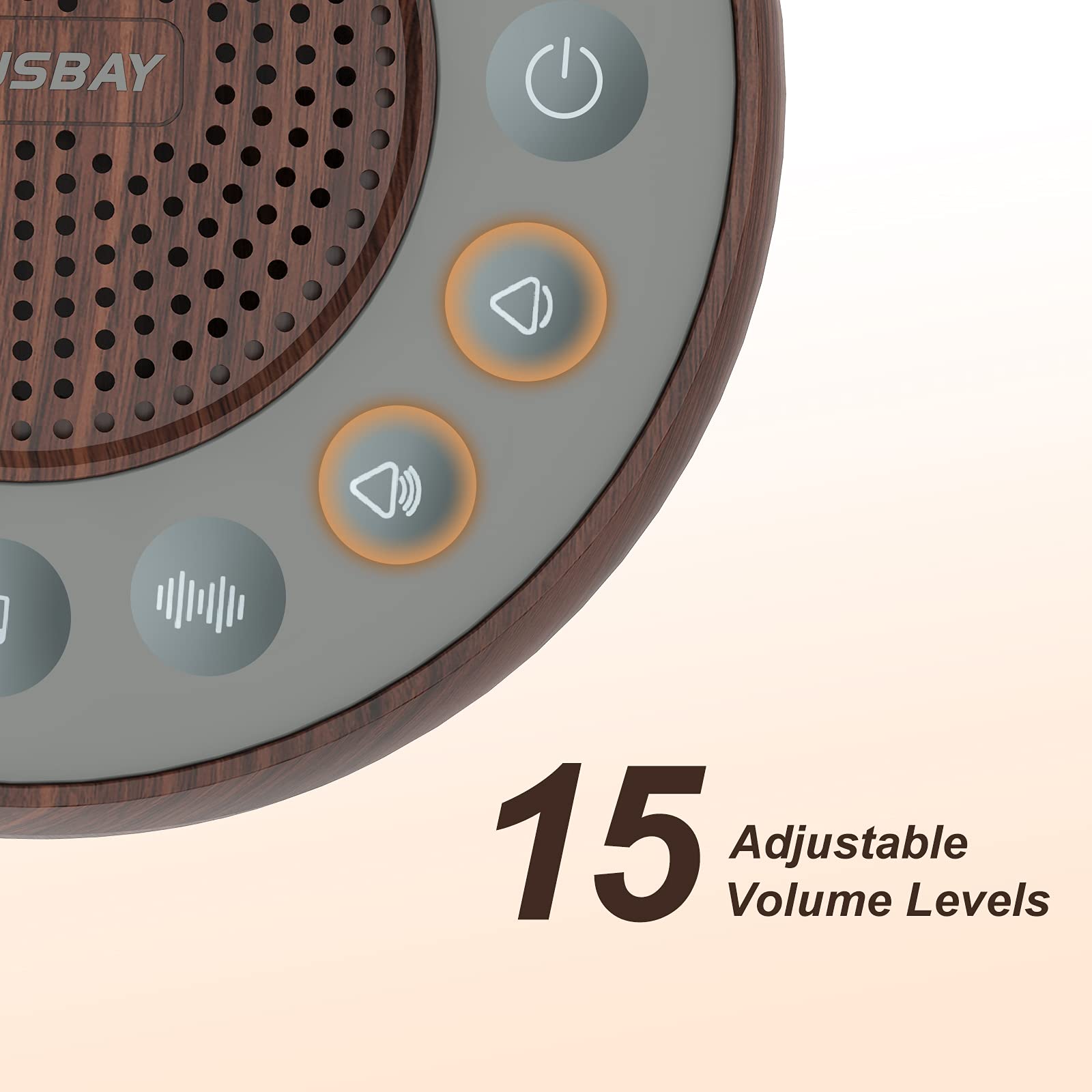 HOUSBAY white-noise-machine travel-compact fits in bags for travel sleep.
