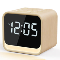 HOUSBAY wooden sound machine clock with birdsong for a gentle morning wake-up