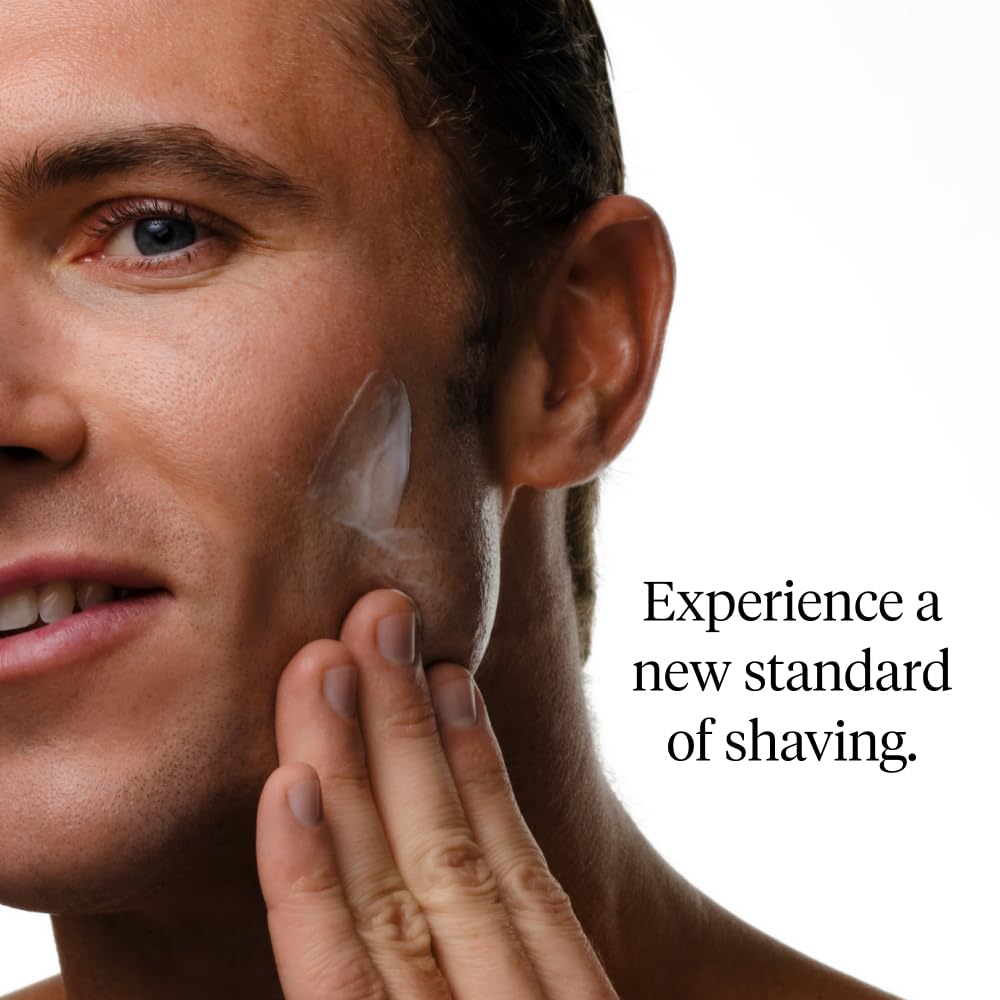 House of Atlas Calming Aftershave texture shot demonstrates fast-absorbing, non-greasy finish after shaving.