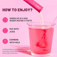 Health-oriented infographic hinting at probiotic benefits for women