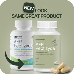 Bottle of AFP Peptizyde containing 90 capsules