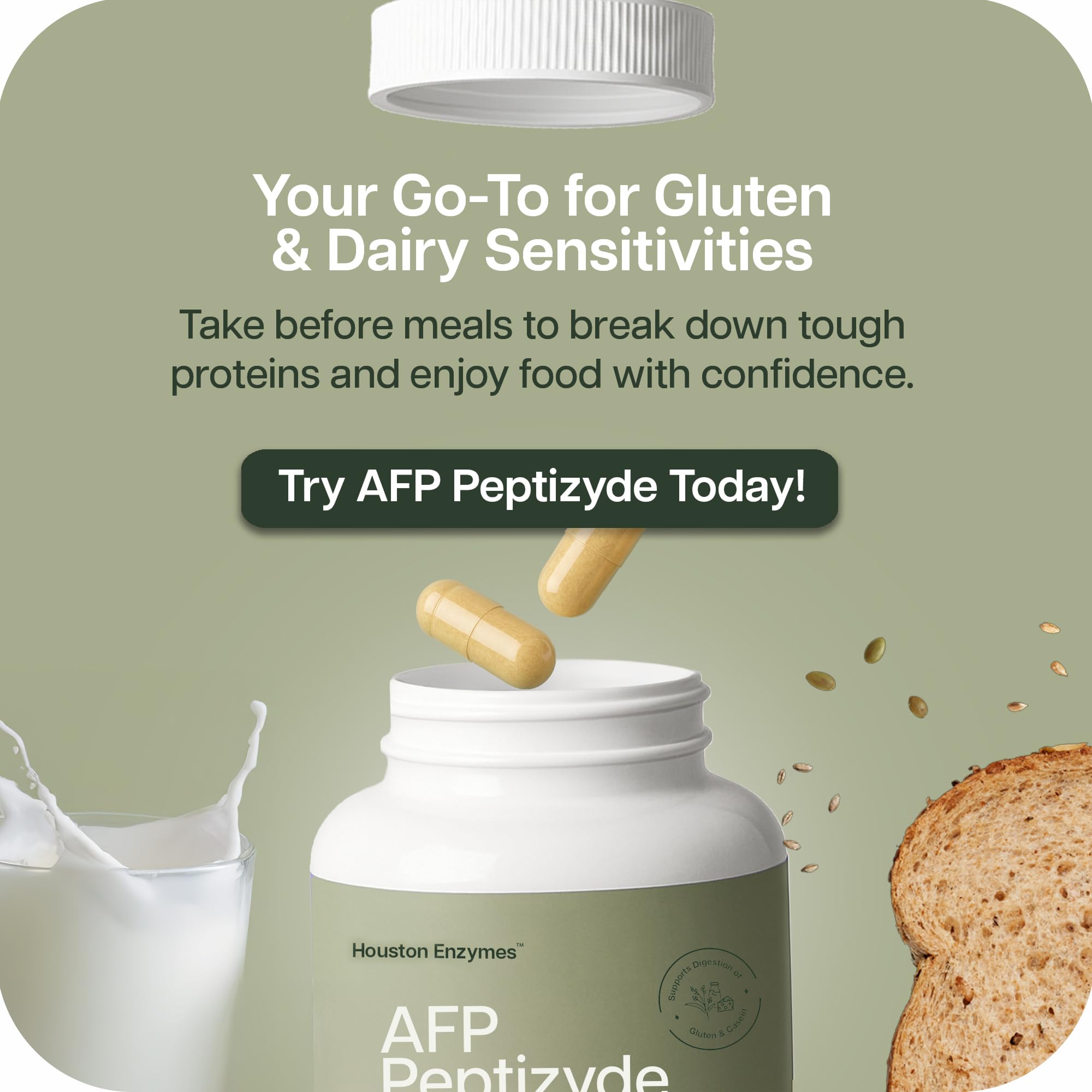 Easy-to-use digestion capsules suitable for mixing with meals