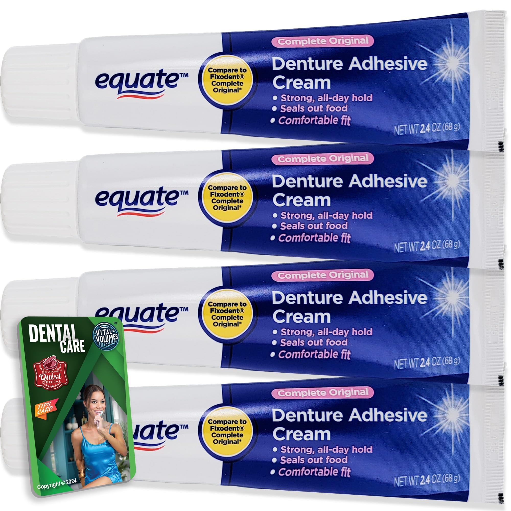 How to apply denture adhesive cream guide illustration