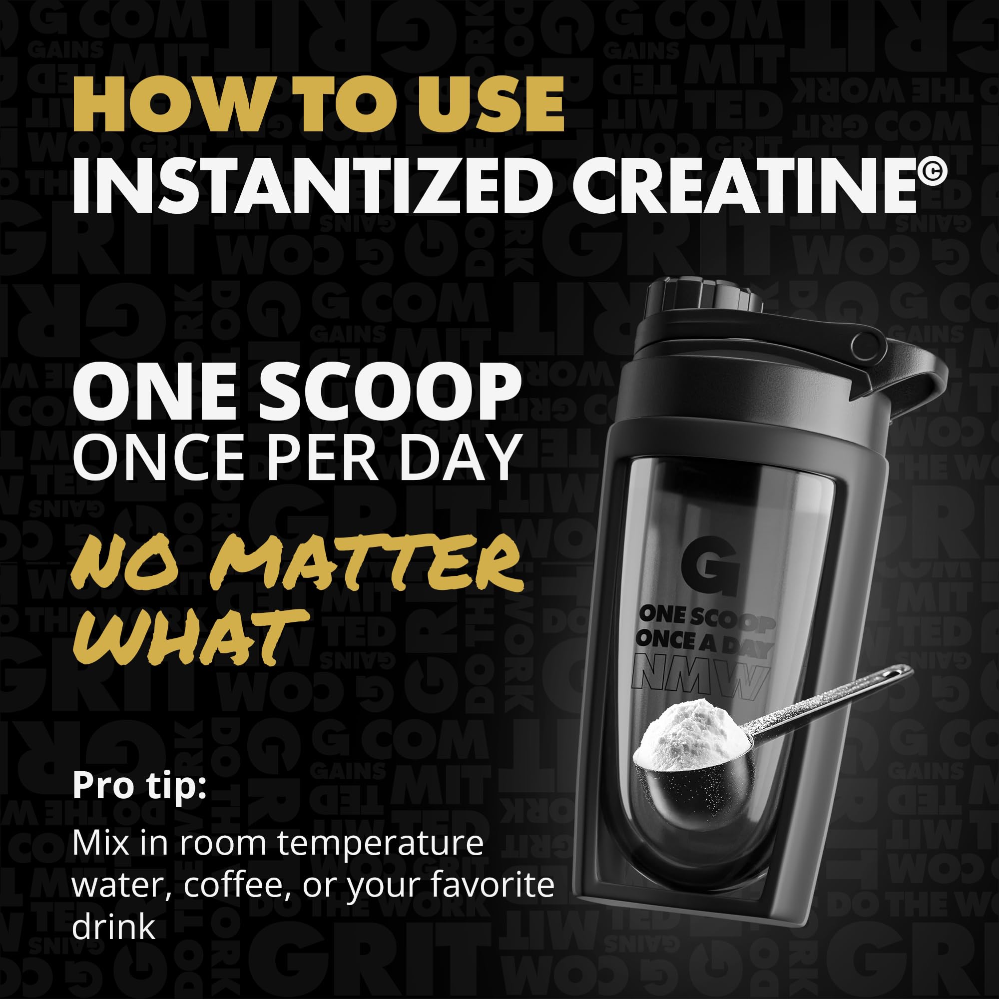 How to take a 5g serving in water