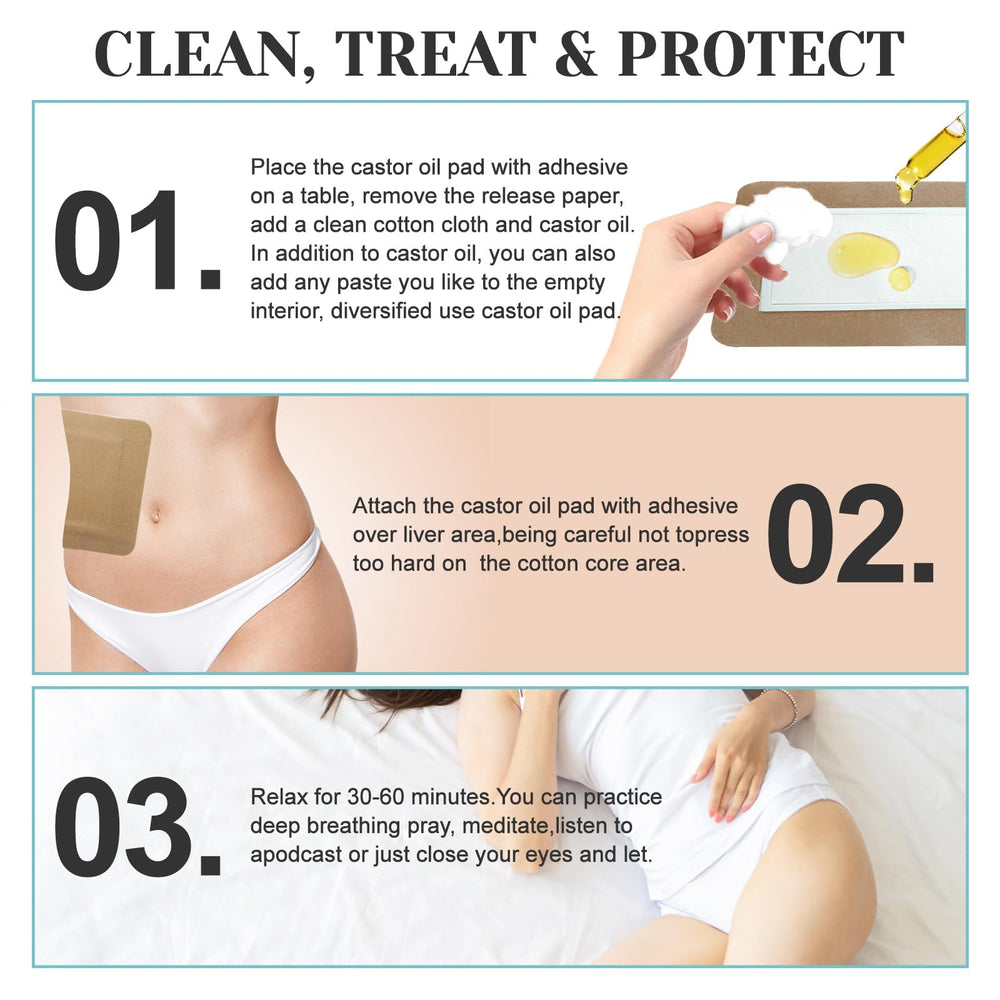 How to use castor oil pack wrap