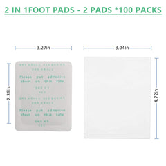 Step-by-step usage instructions for foot pads