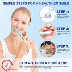 Step-by-step how to use Hydroxyapatite toothpaste
