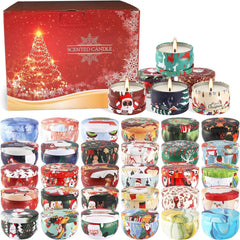 Gift-set with 36 candles for birthdays and holidays