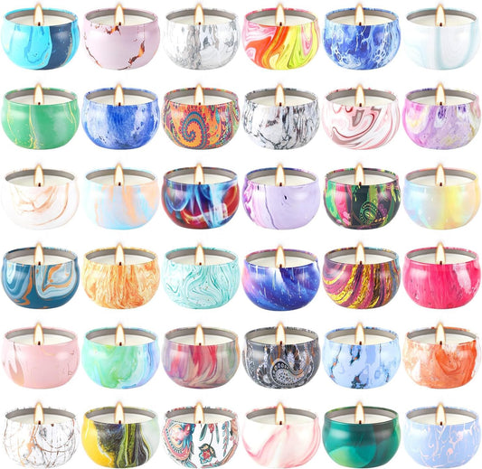 Howemon 36-pack scented candles gift set packaging