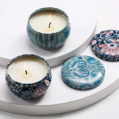 Travel-friendly tin candles for on-the-go fragrance