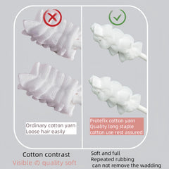 Medical-grade absorbent cotton material used