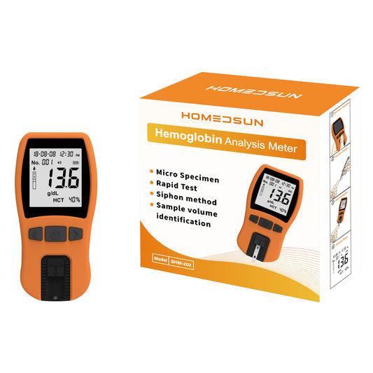 Front view of HSBHM-202 Siphon Method Hemoglobin Analyzer.
