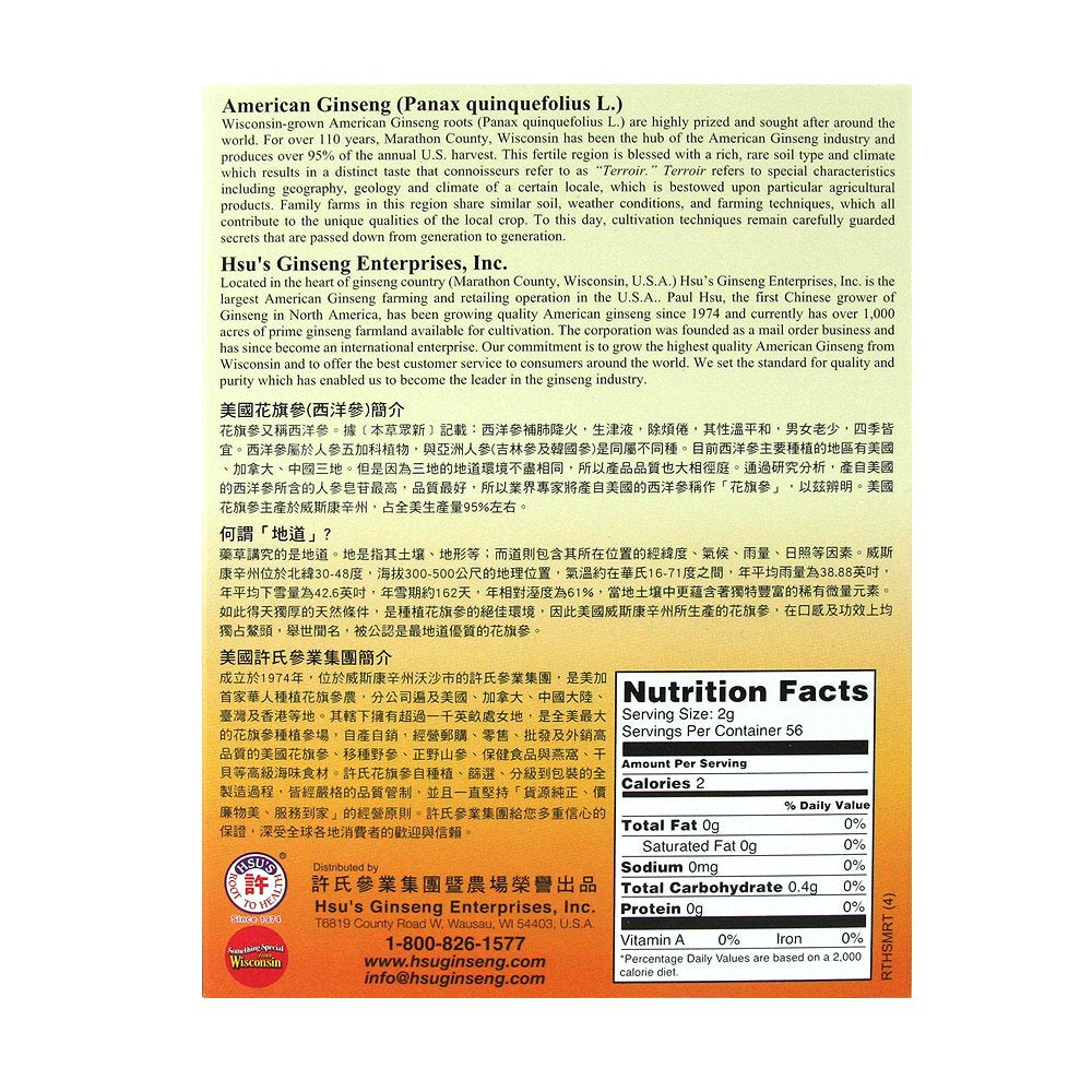 Dried ginseng slices in protective plastic tray