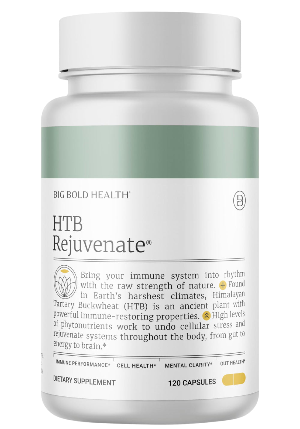 HTB Rejuvenate immune support bottle label