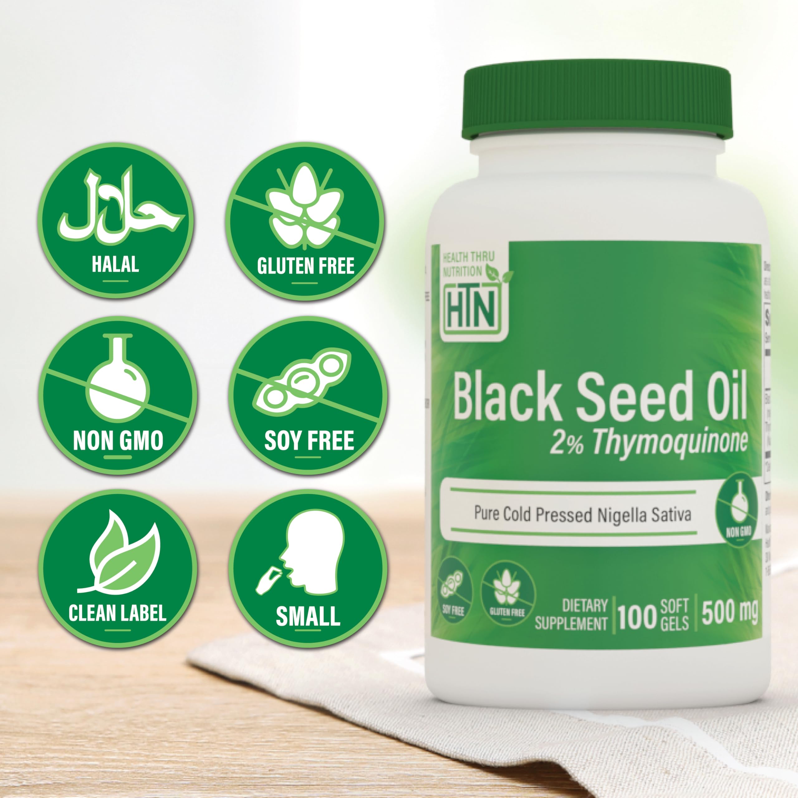 Ingredients panel for Black Seed Oil