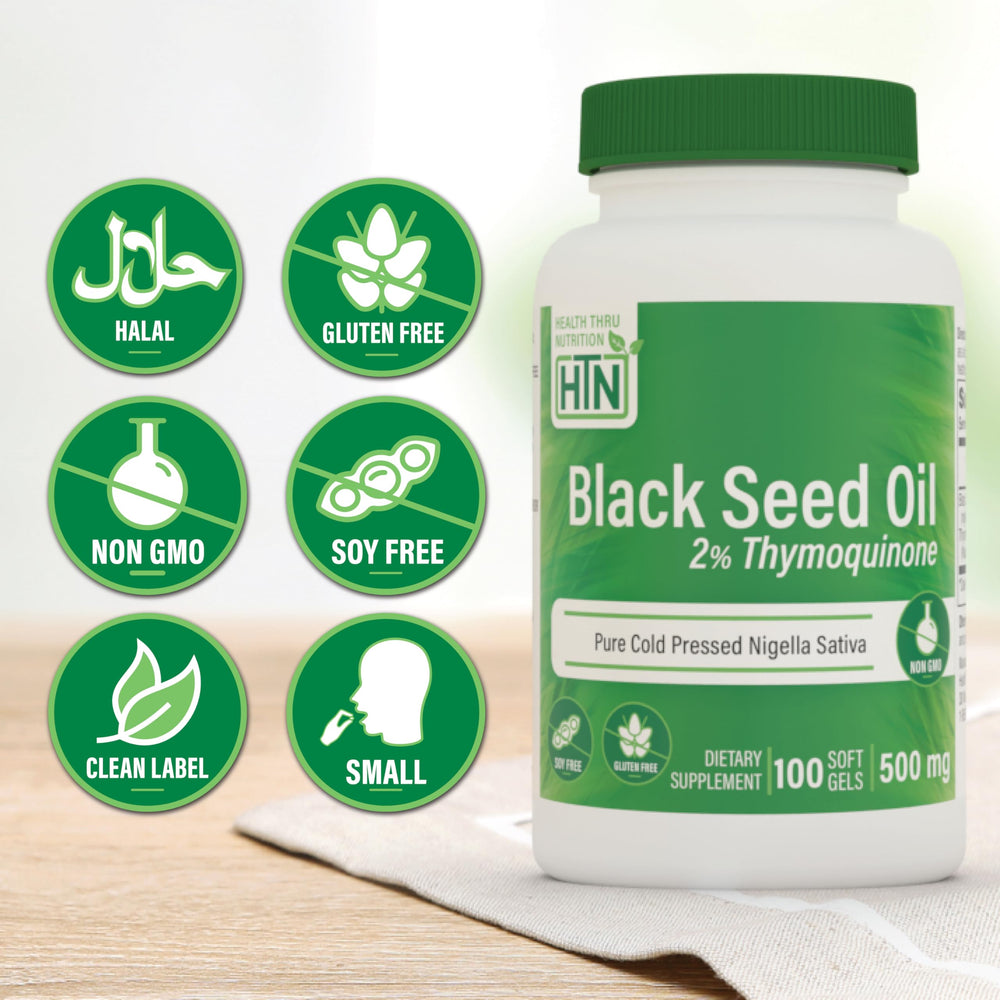 Ingredients panel for Black Seed Oil