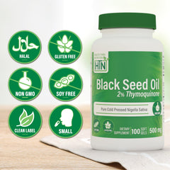 Ingredients panel for Black Seed Oil