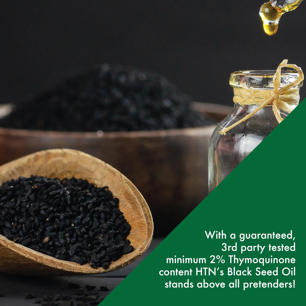 Organic Nigella sativa source of HTN Black Seed Oil