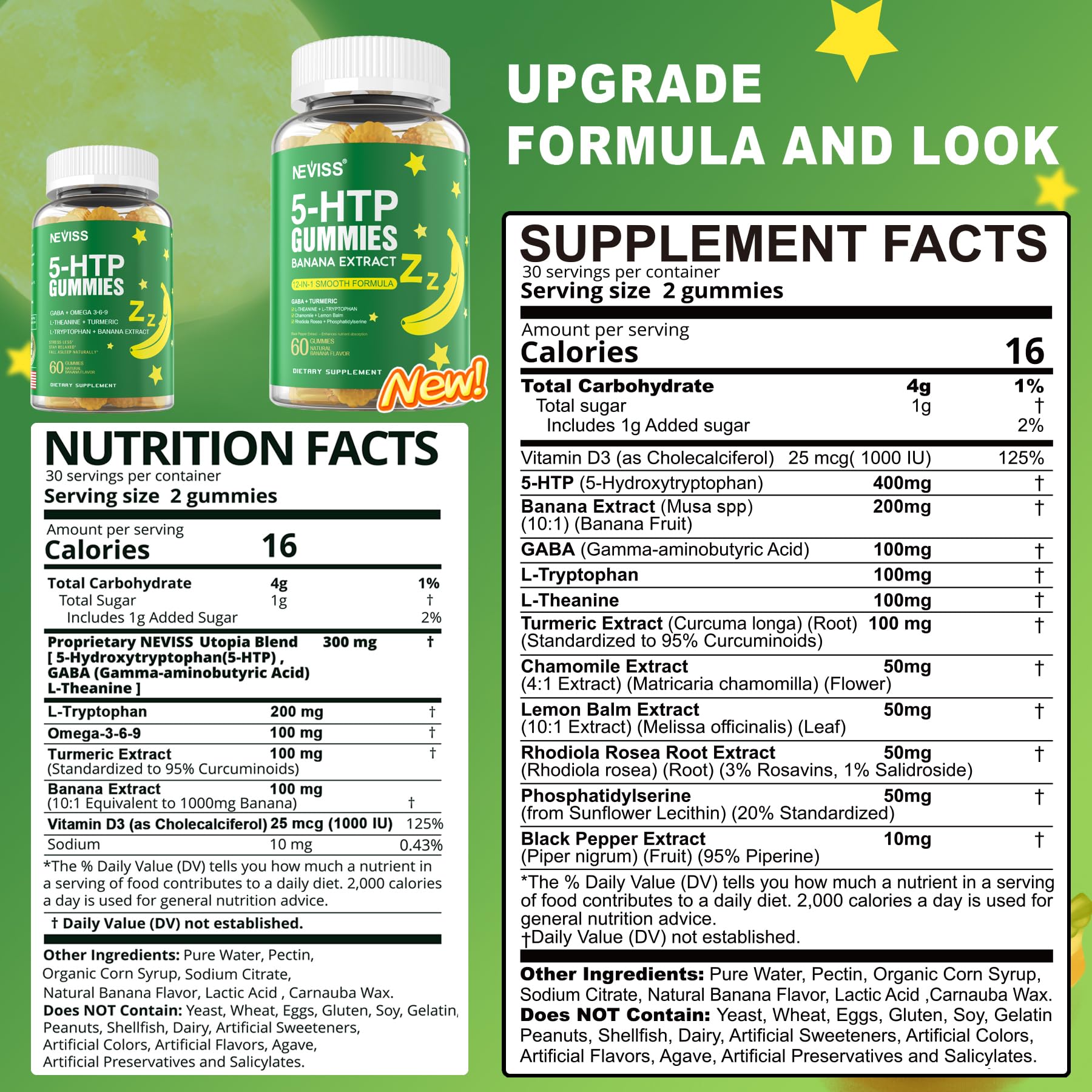 Back of packaging showing ingredients and certifications