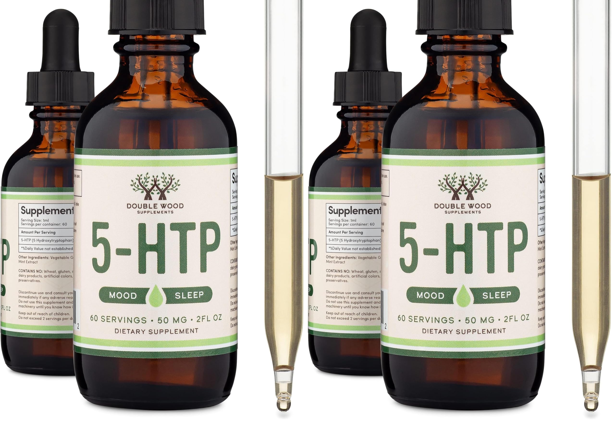 5-HTP liquid drops bottle