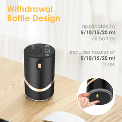Huachuang waterless diffuser silent-operation demonstrates ultra-quiet aromatherapy without distraction.