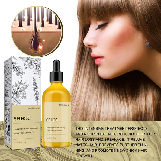 HuaQing Eelhoe oil on scalp during a gentle massage