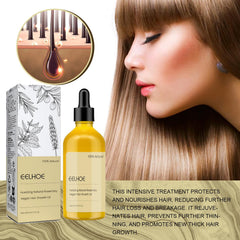 HuaQing Eelhoe oil on scalp during a gentle massage