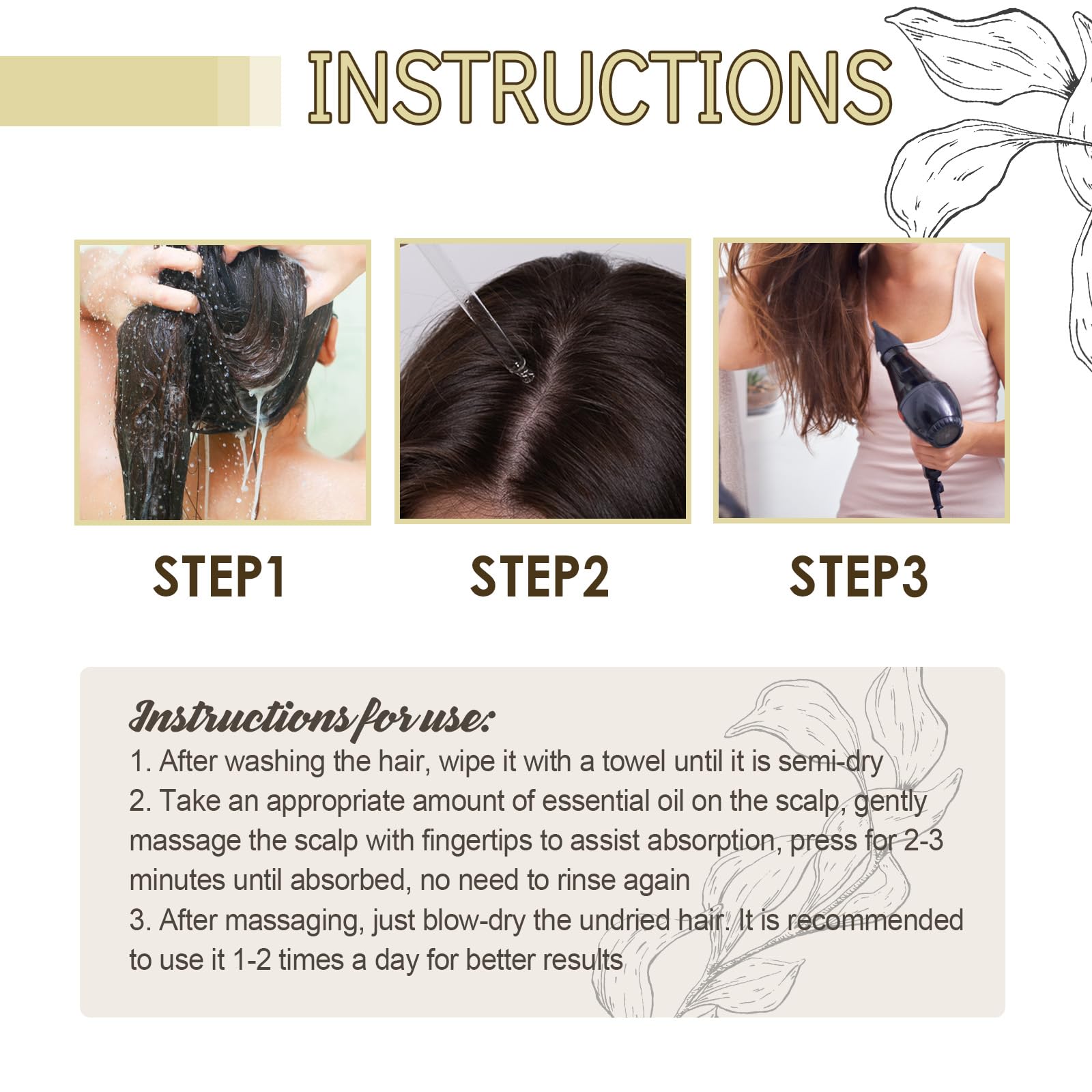 HuaQing Eelhoe formula supporting growth for thin hair