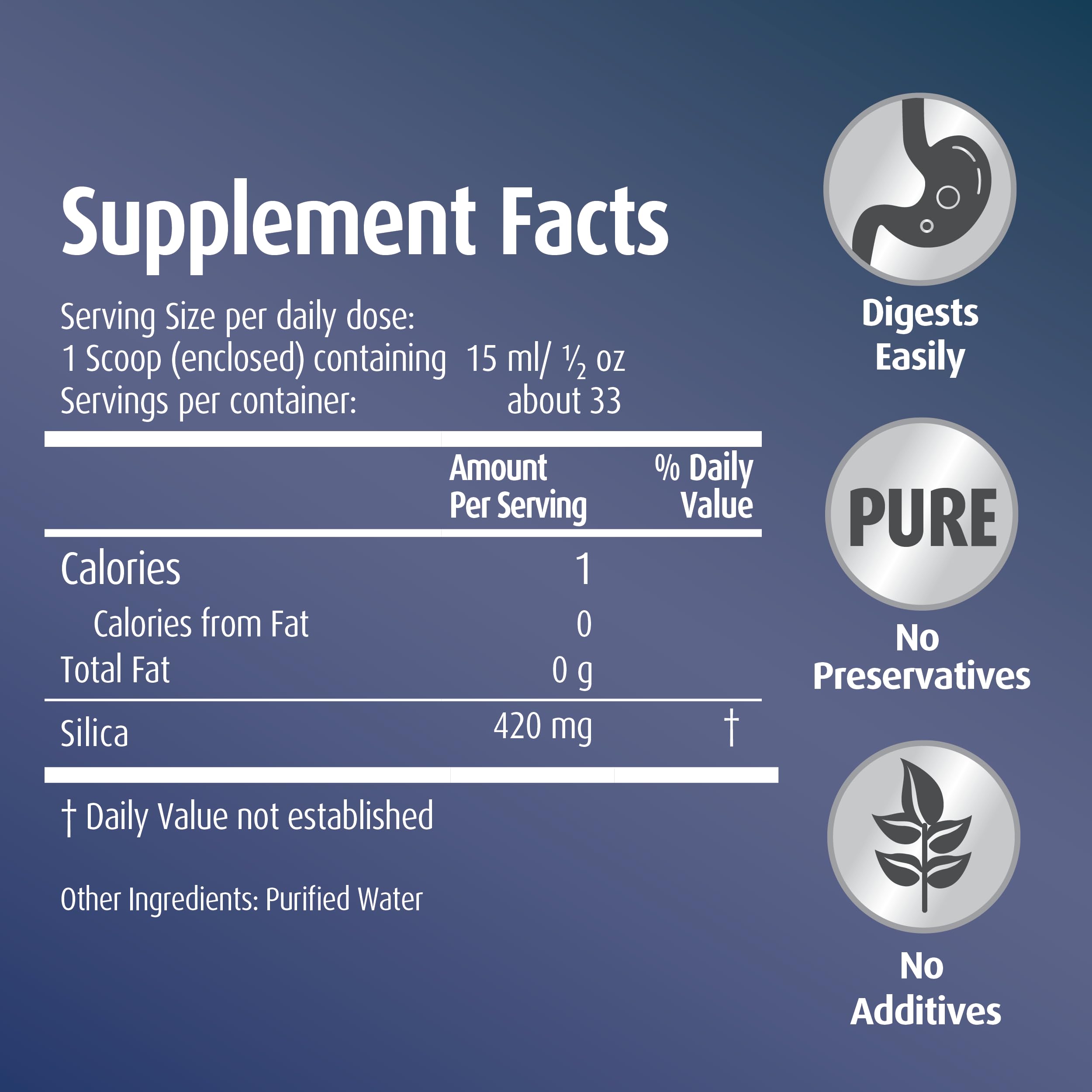 Close-up of product label